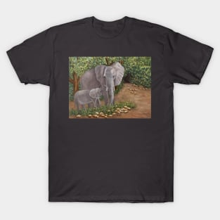 Elephant and Calf T-Shirt